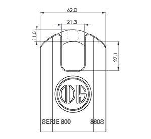 Candado Odis 860S con Hombros 60mm