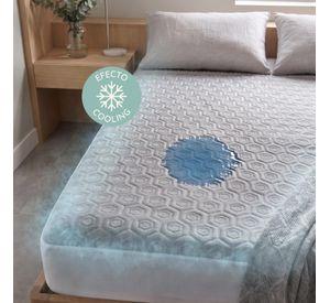Cubre Colchon Super King Impermeable CasaTua Efecto Cooling
