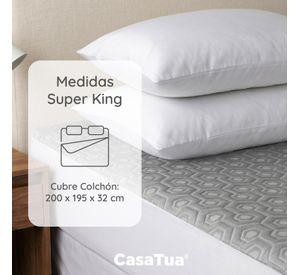 Cubre Colchon Super King Impermeable CasaTua Efecto Cooling