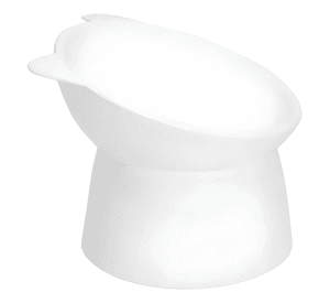 Pet bowl redondo plástico abs - modelo P53 pack X2 Blanco