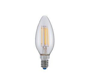 Ampolleta Led Filamento Vela 4w Luz Cálida E14