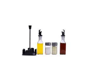 Set Alcuza Dispensador 4 Piezas Vidrio 100 ML