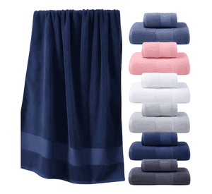 Set 2 toalla baño+mano 100% algodón alta absorción premium