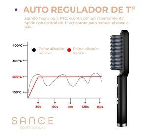 Cepillo Alisador Electrico Plancha Pelo Sance Profesional