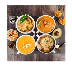 Cuenco, taza de sopa consomé de porcelana 280ml wellington