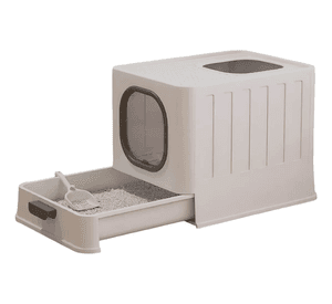 Arenero De Gatos Bandeja Sanitaria De Mascotas Xxl Extraible Blanco