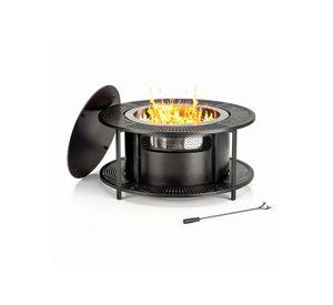 Fogón Brasero sin Humo Mesa 2 en 1 para Terraza y Jardín 64 cm – Samla