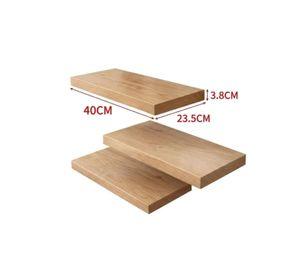 Repisa Flotante Madera Rustica Estante Organizador Pared 40cm
