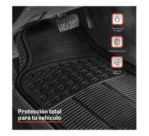 Alfombra Piso De Goma Para Auto Universal 4 Piezas