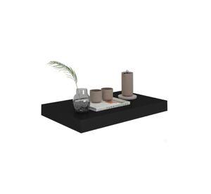 Repisa Flotante Negra Minimalista Estante Organizador Pared 40cm