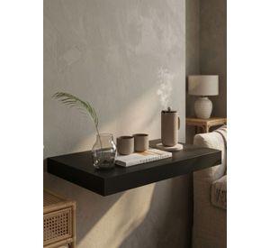 Repisa Flotante Negra Minimalista Estante Organizador Pared 40cm