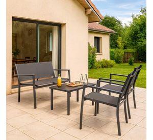 Juego Set Living Terraza Sicilia 4 personas Northwest
