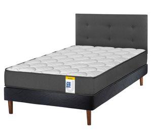 Cama europea Juvenil 1.5 plazas box + 1 respaldo Royal