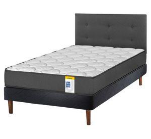 Cama europea Juvenil 1.5 plazas + 1 respaldo Royal
