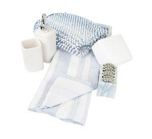 Set de baño cerámica Sofia jacinto 17 piezas