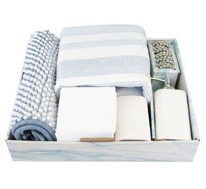 Set de baño cerámica Sofia jacinto 17 piezas