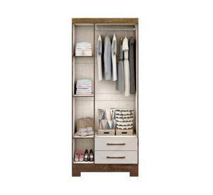 Clóset 3 puertas 10930302279 canela/arena 187.4x83.2x47.3 cm