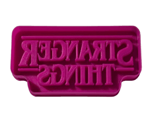 Cortador de galletas título Stranger Things