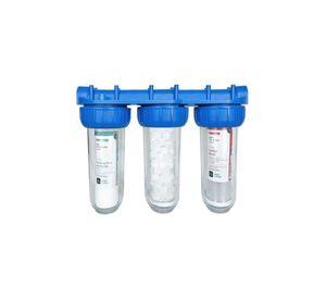 Pack Triple Filtro Sedimento Cloro Sarro Viga Home