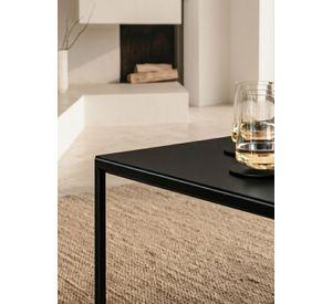 Mesa Centro Nivelax Metálica Negro 90x60x45 Hecho a Mano