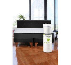 Cama Europea Zen Roller 2 Plazas Colchon Comprimido Espuma Tela