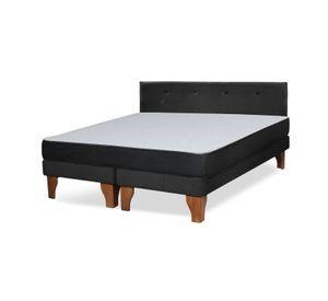 Cama Europea Zen Roller 2 Plazas Colchon Comprimido Espuma Tela