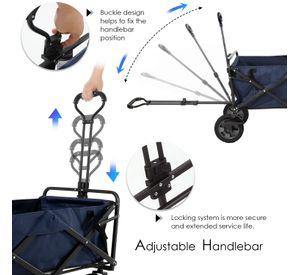 Carro de arrastre Wagon Metalico Azul