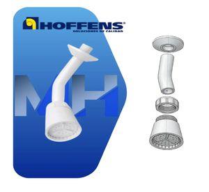 Ducha Movil Blanca Polipropileno Chorro Regulable Universal
