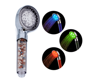 Cabezal De Ducha Ahorro Purificador De Agua Con Luz Led