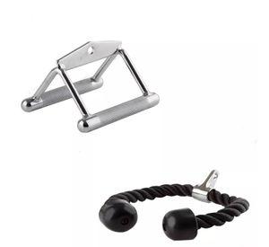 Cuerda Triceps Tomada Remo Pack Accesorios Polea