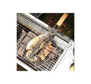 Parrilla Asado Rejilla Metal Mango Madera