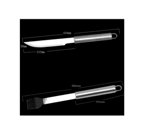 Set Parrillero Asado Barbacoa 18 Pcs En Maleta Kit