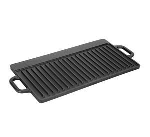 2 En 1 Plancha Churrasquera Reversible Hierro Fundido 50cm