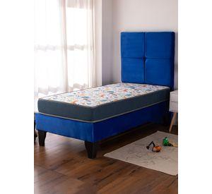 Cama Europea AF Tap-Blanca + Respaldo Zeus 1.5 PL