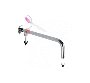 Brazo De 30 Cms Para Plato De Ducha Y Flexible De Ducha Inox