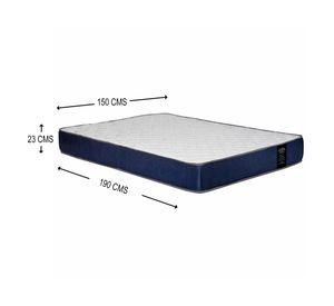 Colchón América 2 Plazas Azul 150x190x23 Cm