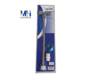 Kit Llave Paso Angular + Flexible De 30 Cms + Adaptador 7/8