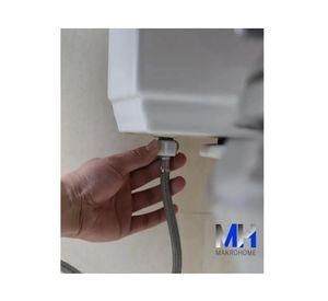 Kit Llave Paso Angular + Flexible De 30 Cms + Adaptador 7/8