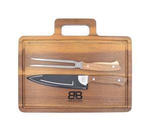 SET PARRILLERO B&B KITCHEN 3 PZS BLACK LINE