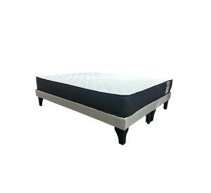 Base europea 2 plazas + colchon dreambed beige