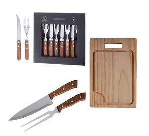 Set Parrilla 11 Piezas Acero Inoxidable Arthome PAR15