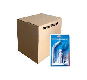 Brazos Ducha Plastico Cromada Al Muro Con Difusor Taumm X10