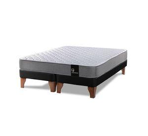 Cama Europea Zen Best 2 Plazas Colchon Resortes Base Dividida PU
