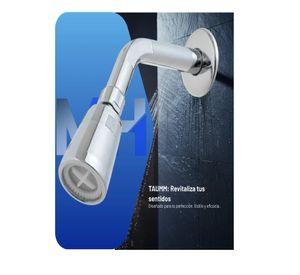 Brazos Ducha Plastico Cromada Al Muro Con Difusor Taumm X10