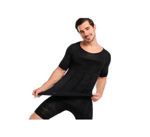 polera moldeadora negro manga corta XL