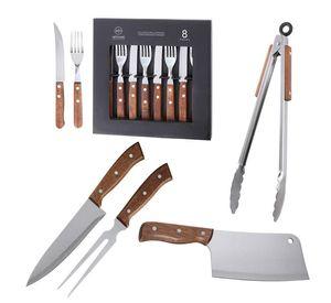 Set Parrilla 12 Piezas Acero Inoxidable Arthome PAR36