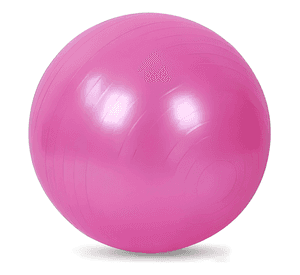 Pelota balon 75 cm pilates yoga + inflador pelotas Rosa