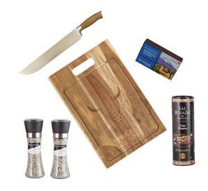 Set Parrillero 191 WAYU + Mix Sales Gourmet 6 Piezas
