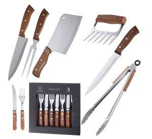 Set Parrilla 14 Piezas Acero Inoxidable Arthome PAR47
