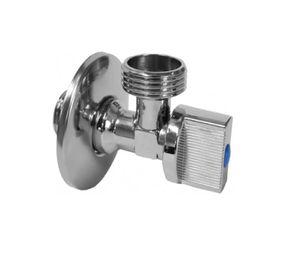 Llave Angular Lavadora 1/2 X 3/4 He Bronce Cromado Hoffens